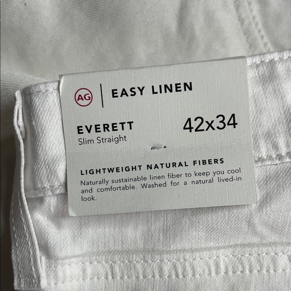 Adriano Goldschmied Everett Slim Straight White Pants - Picture 7 of 10